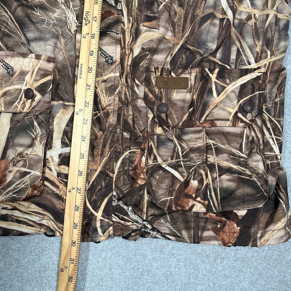 Herters Camo Jacket Full Zip Button Lined Advantage Max 4 Hunting