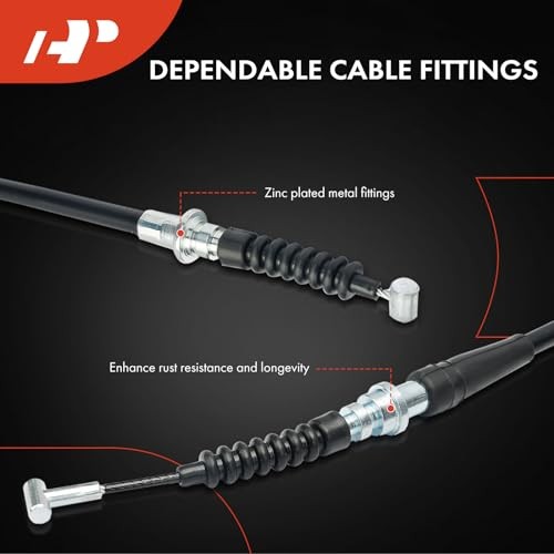 Rear Driver Side Parking Brake Cable Assembly Compatible with Mazda Models: