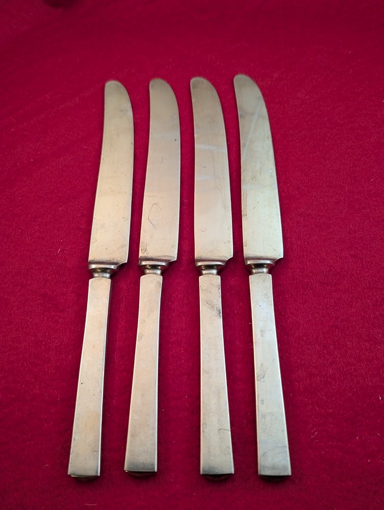 Lot Of 4 DIRILYTE DIRIGOLD EMPRESS Goldware Solid Handle Knives 9 1/8"