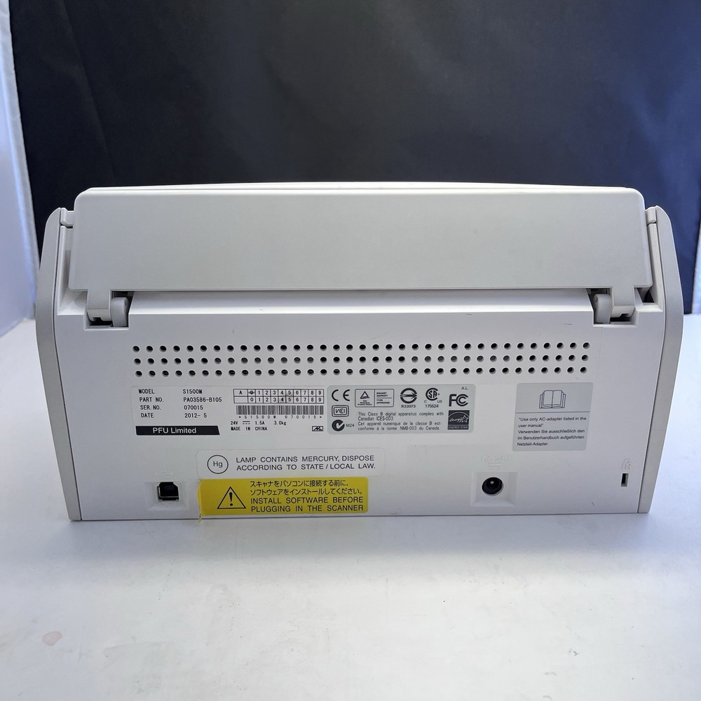 Fujitsu ScanSnap S1500M Color Image Document Scanner USB B3