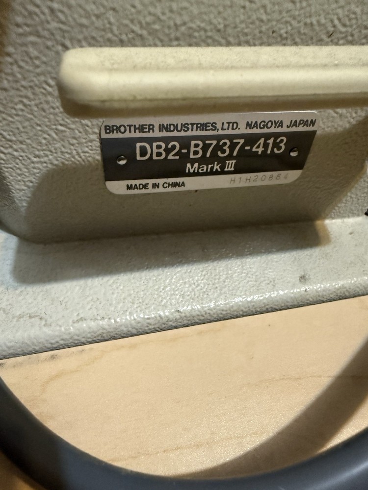 Brother DB2-B737-413 Mark III Industrial Sewing Machine – Complete Setup