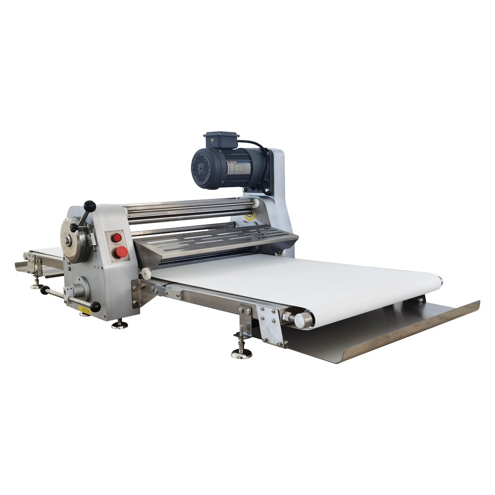 110V Commercial Dough Sheeter Roller 600mm Dough Rolling Machine