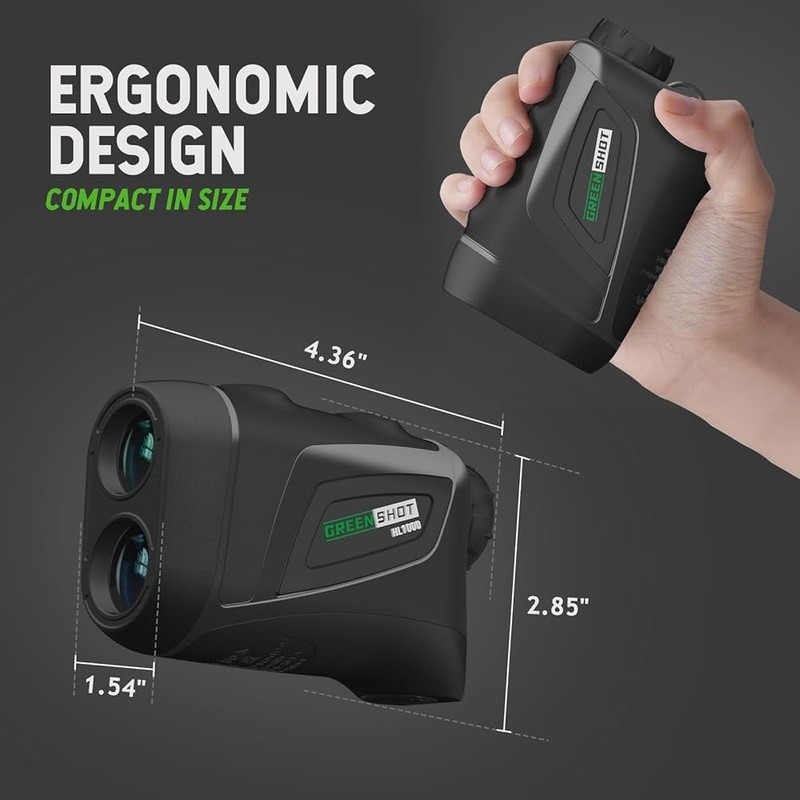 Laser Range Finder 1200Yd 6x Magnification Waterproof Compact Multiple Modes New