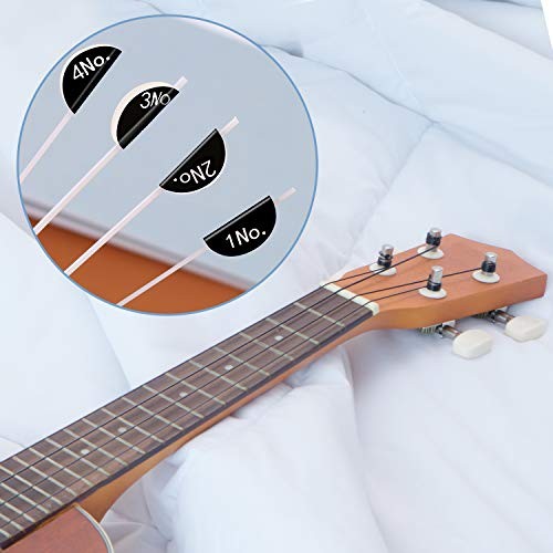CHENGU 5 Sets Nylon Ukulele Strings with 10 Ukulele Felt Picks Strings