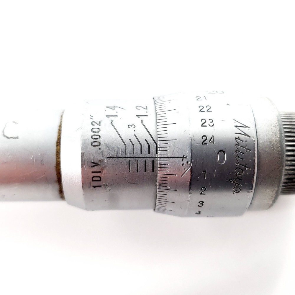 Mitutoyo 3-Point Bore Inside Micrometer 1.2–1.4" .0002"