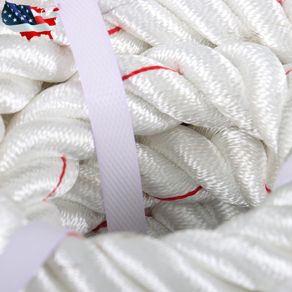 Pulling Rigging Line 1" × 120' Double Braid Nylon Polyester Arborist Bull Rope