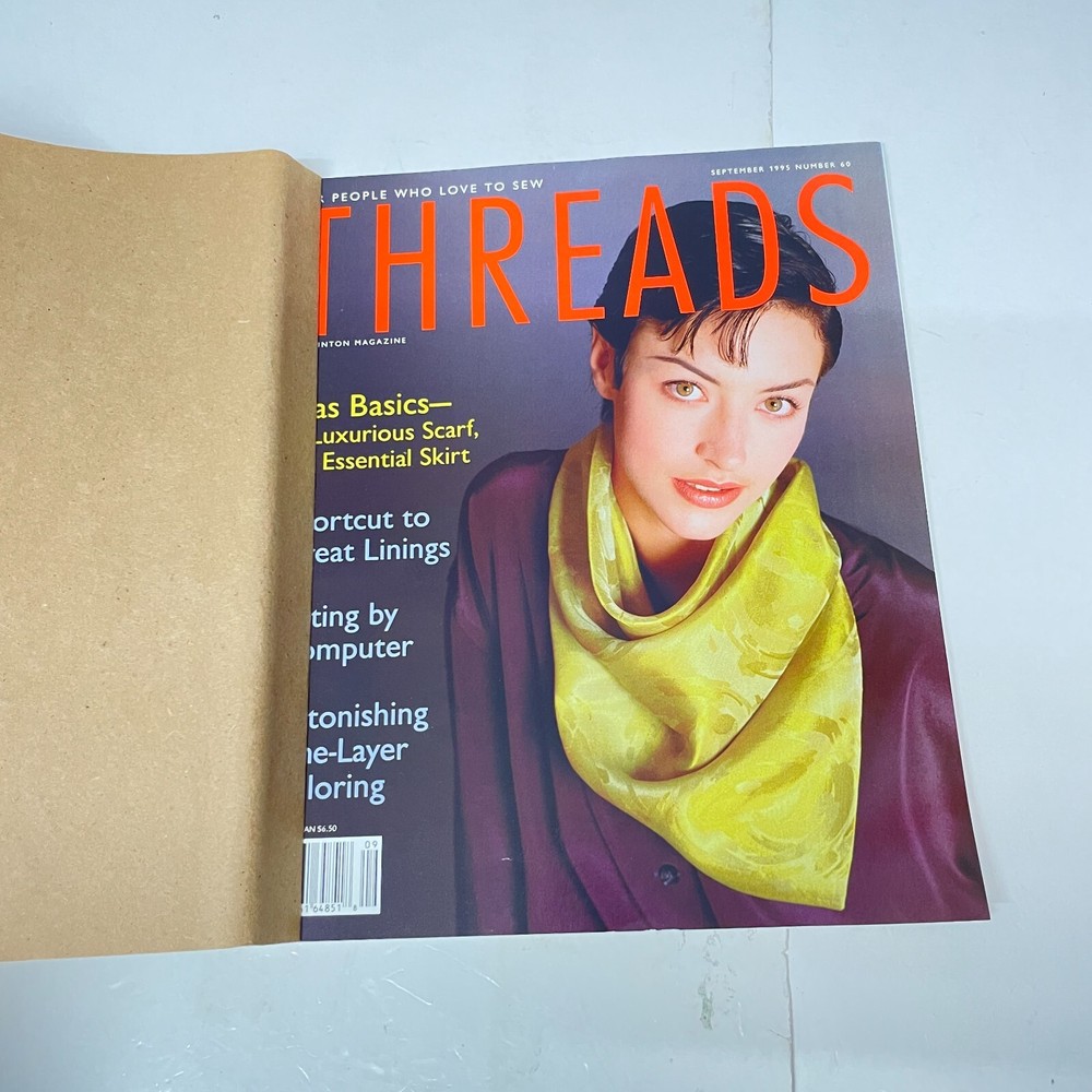 Threads Sewing back issue Magazines 1995 September #60 Machine-Sew TAUNTON'S