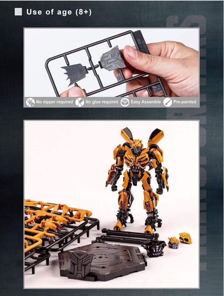 Transformers Bumblebee Camaro Figure Model Kit Pre Painted Model Kit