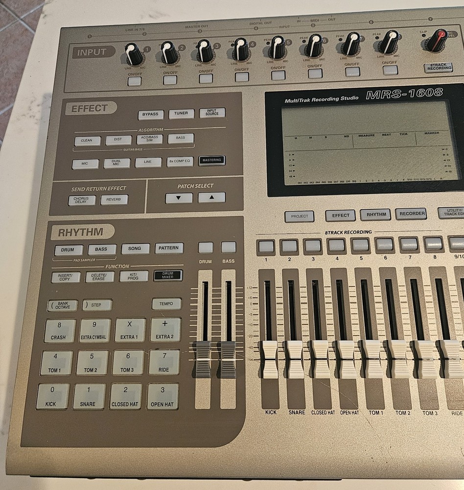 ZOOM MULTITRACK RECORDING STUDIO MRS-1608 TOTALLY SERVICED WORKS GREAT!