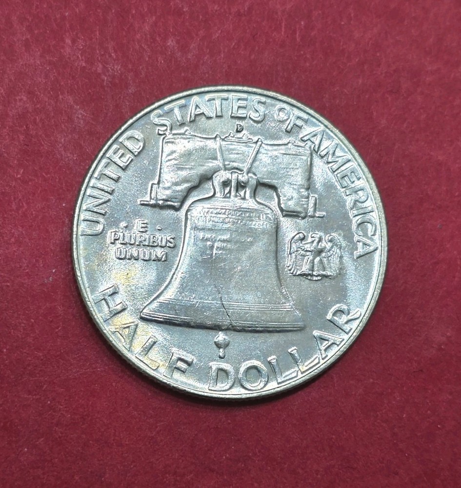 1954-D Franklin Half Dollar Nice Toning, MS Condition.