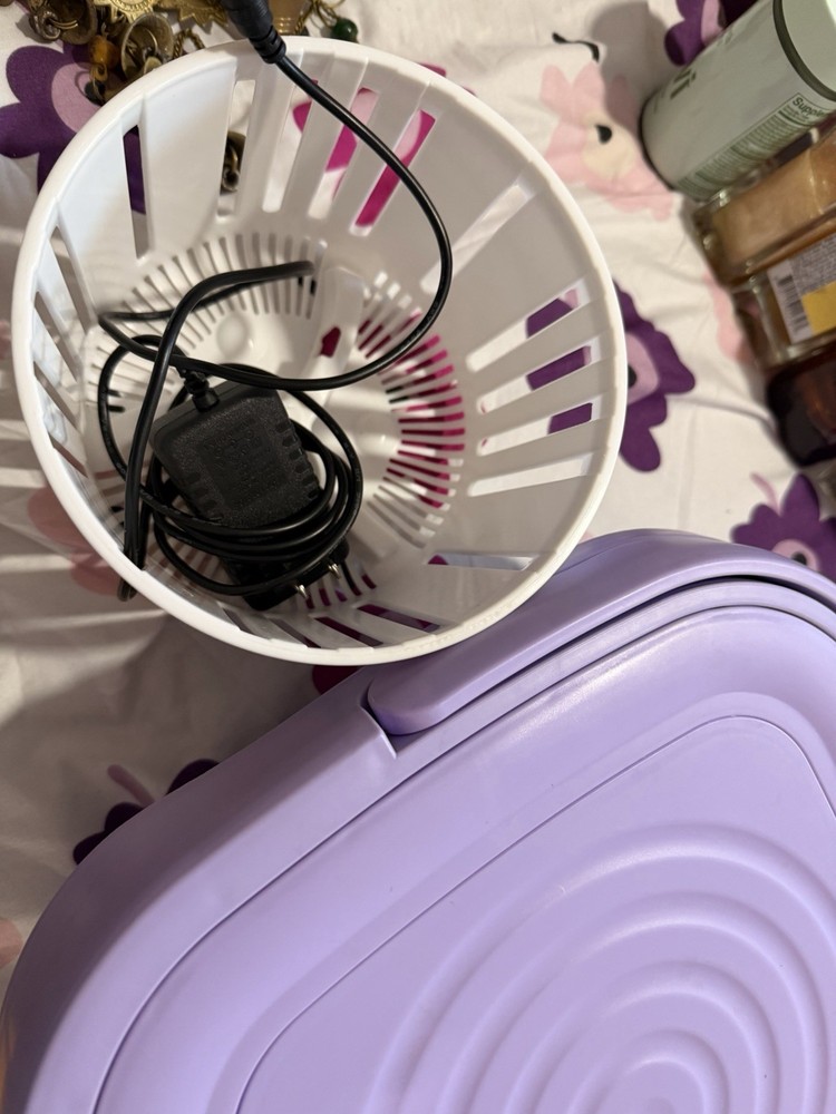 Amazon finds Compact Portable Mini Top-Loading Washing Machine Purple Whi…