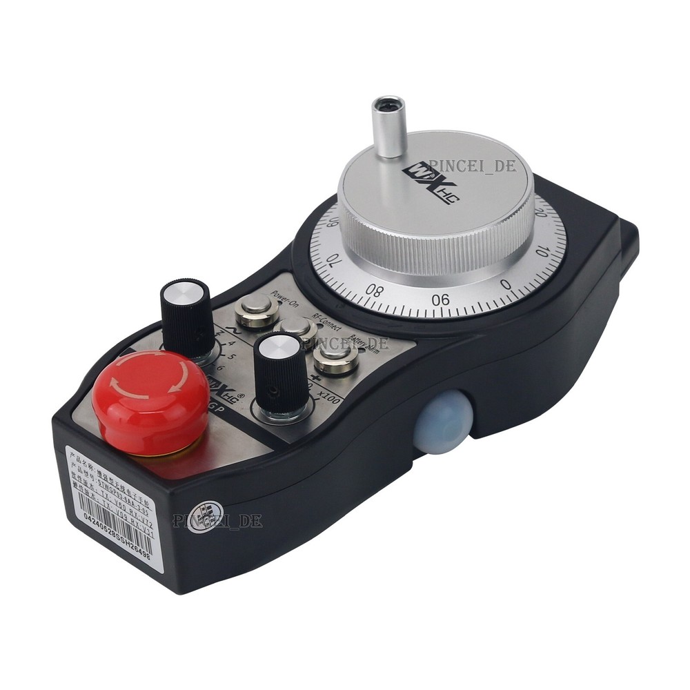 STWGP 6-Axis CNC MPG Wireless Handwheel E-Stop Manual Pulse Generator +Receiver