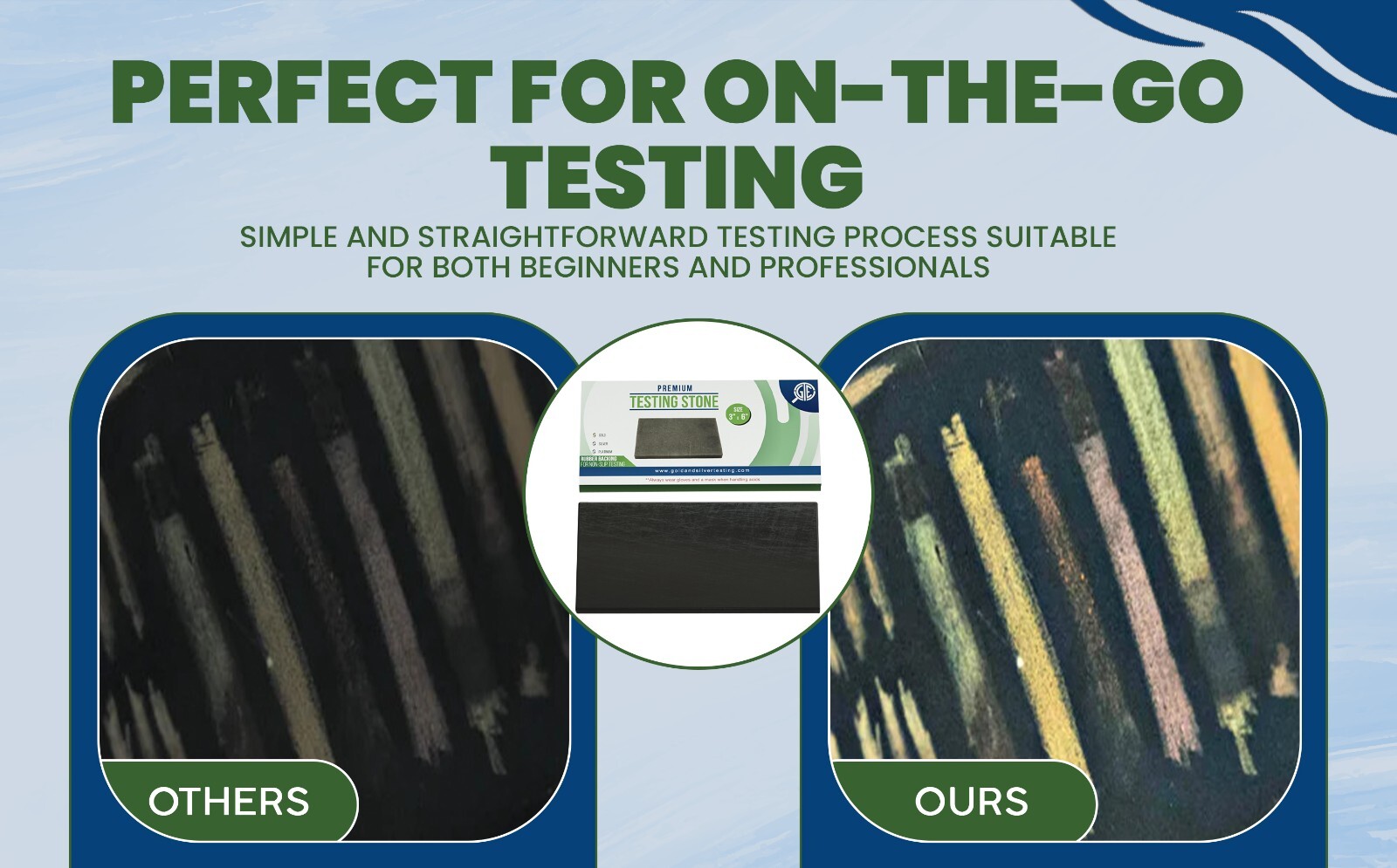 Gold Silver Platinum Testing Kit - Test 9K 10K 12K 14k 18K 22K 999 925 Sterling