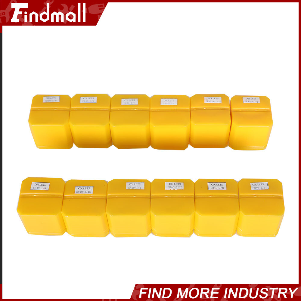 ER40 Collet 12Pcs Spring Collets Chuck Set 1/8"- 1-1/8" Precision For Lathe