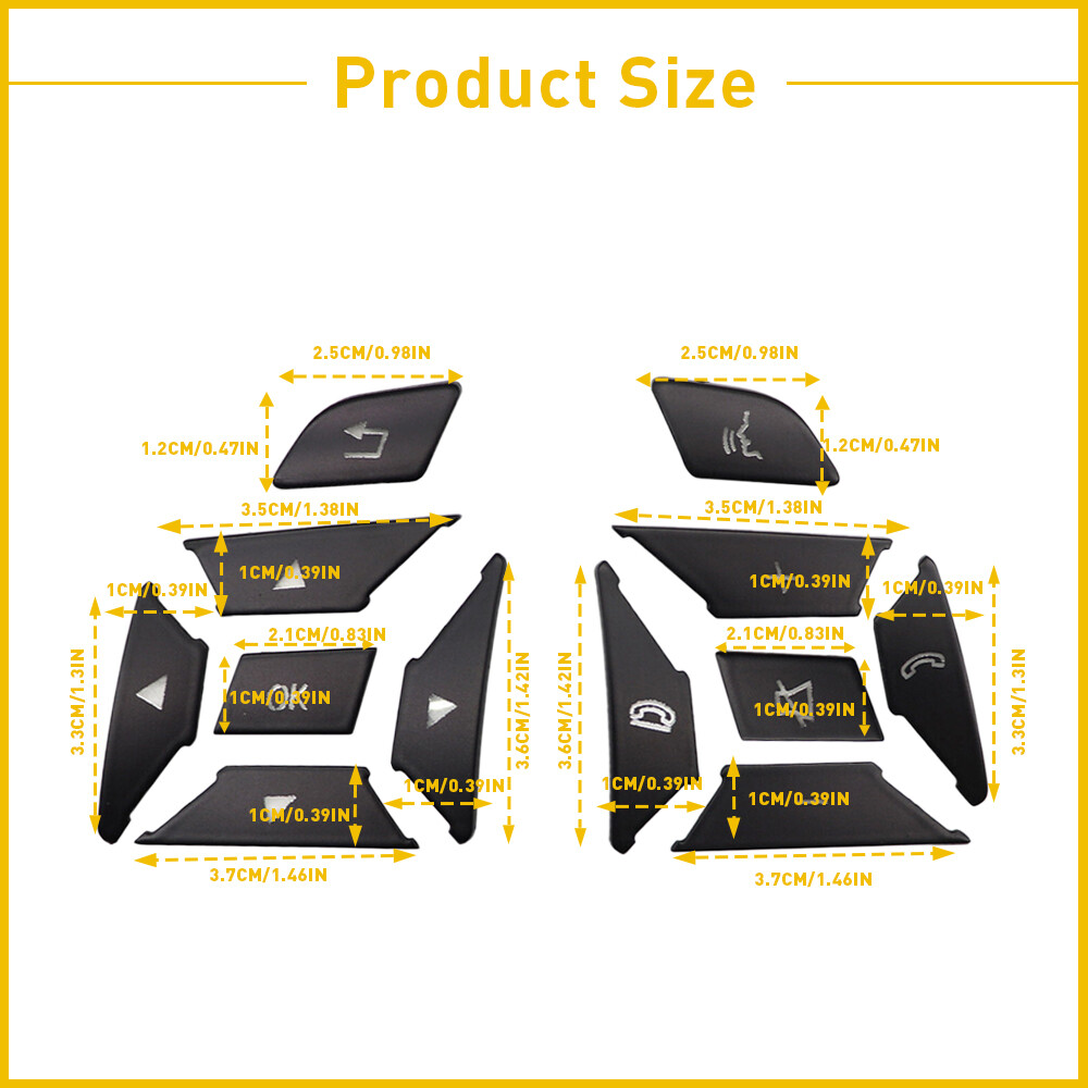 12x Steering Wheel Switch Button For Mercedes E C G Class C200 E250 E350 GLK250