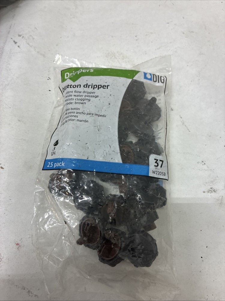 0.5 GPH Button Dripper (25-Pack)