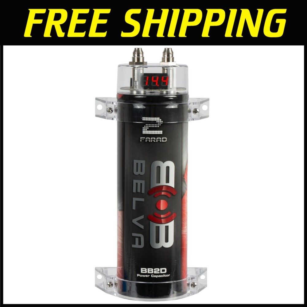 Digital Red Display 2.0 Farad Power Capacitor