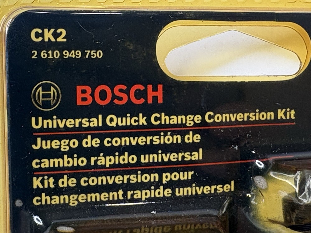Bosch CK2 6 piece Universal Quick Change Conversion Kit 9/16"-6" New