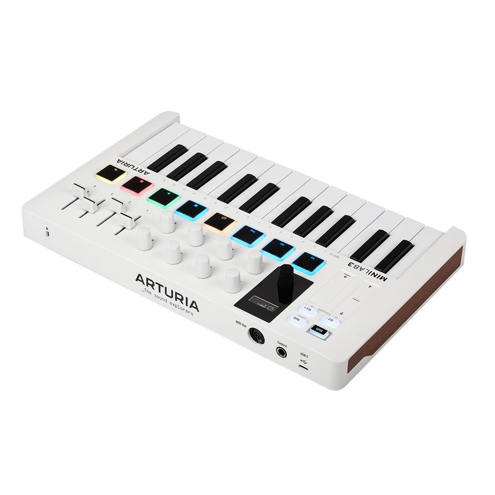 Compact Midi Keyboard Pad Controller With Software Bundle Usb C Connectivity