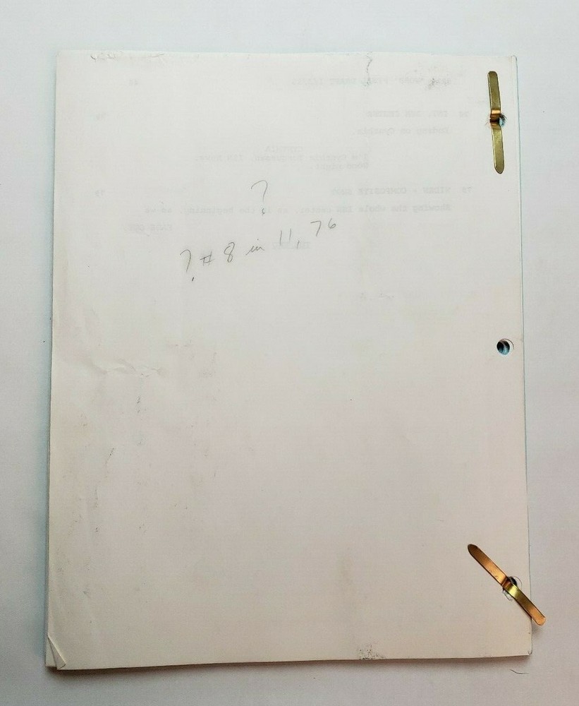 BABYLON 5 / J. Michael Straczynski 1995 TV Script "And Now for a Word"