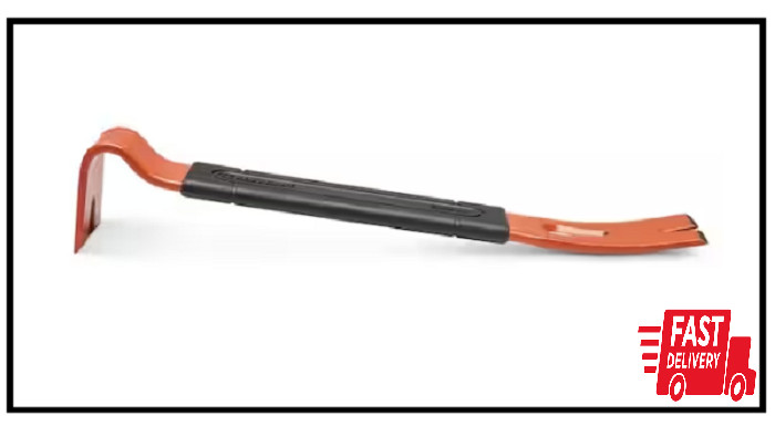 Crescent Flat Pry Bar with Overmolded Grip Better Access Hand Tool 13 In.