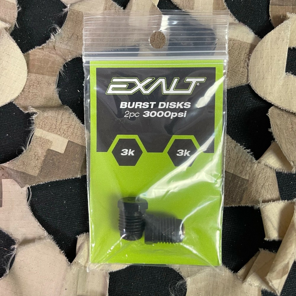NEW Exalt Burst Disk - 2-Pack - 3000 PSI - Black