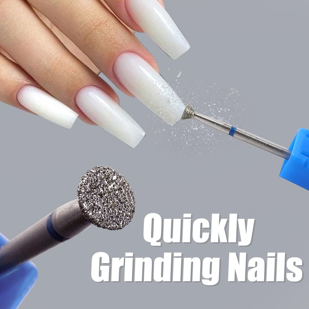 Sanding Disc Nail Drill Bits for Acrylic Nails Electric Bit...