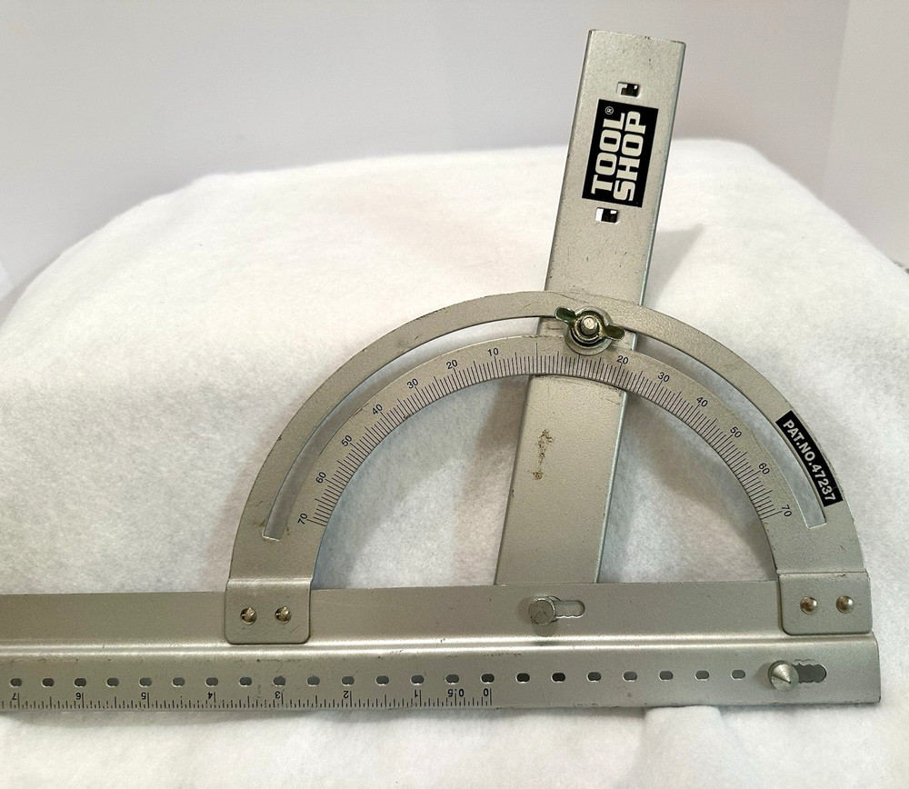 Tool Shop Metal Protractor