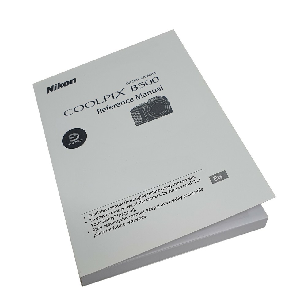 Nikon Coolpix B500 Instruction Reference Manual B500 Book NEW
