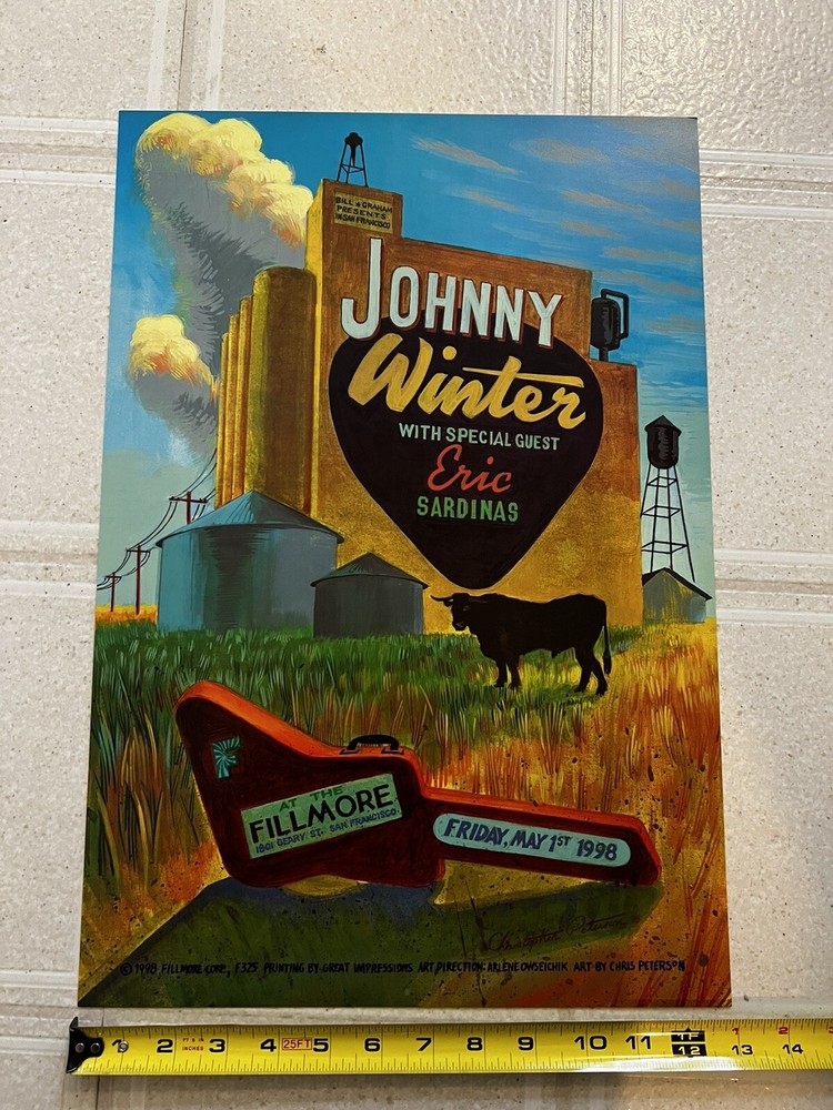 Johnny Winter @ Fillmore 1998 / 13x19