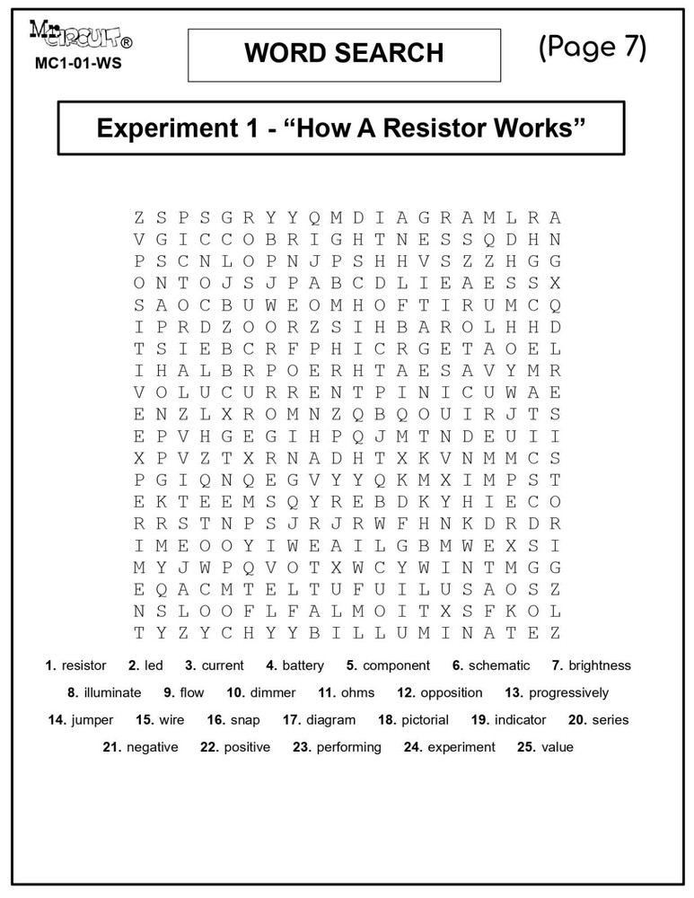 5th Grade- Lesson Plan #Exp01 "HOW A RESISTOR WORKS" Science-Electronics