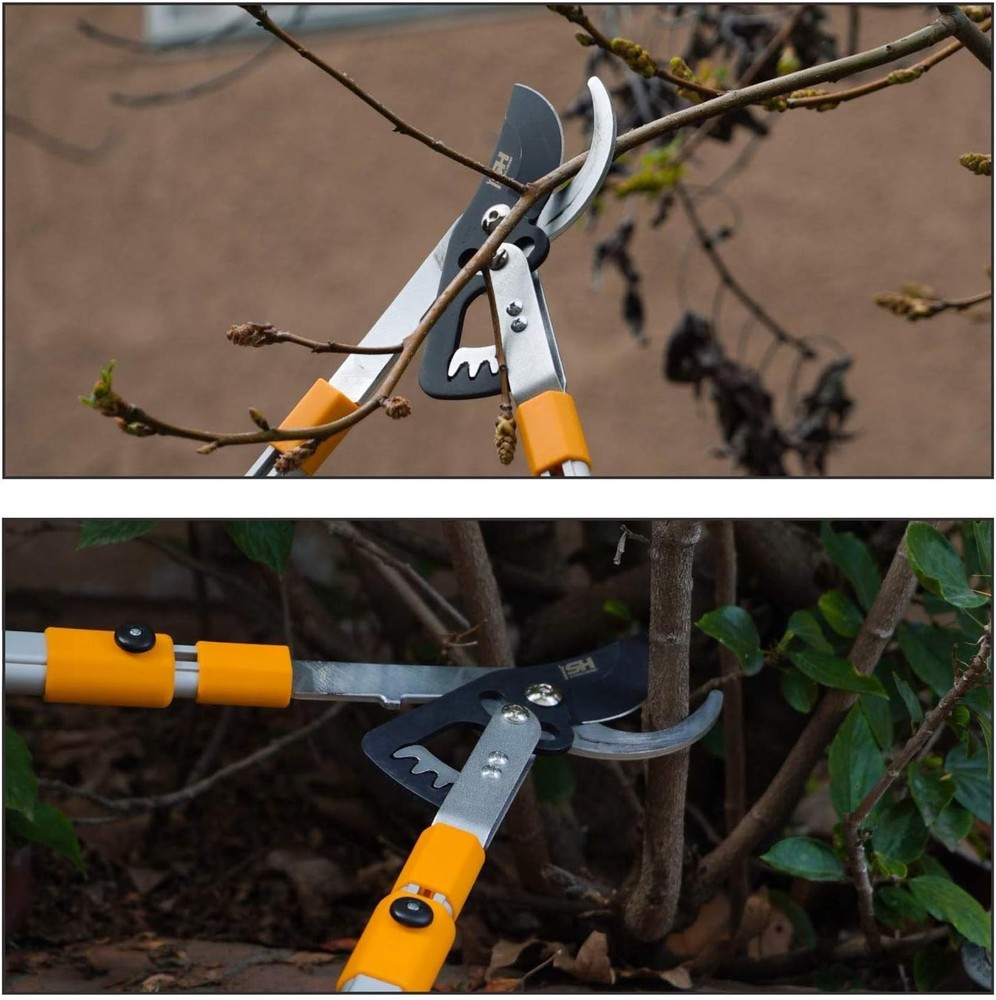 Extendable Handles Bypass Lopper Pruner Tree Limb & Branch Trimming Cutting Tool