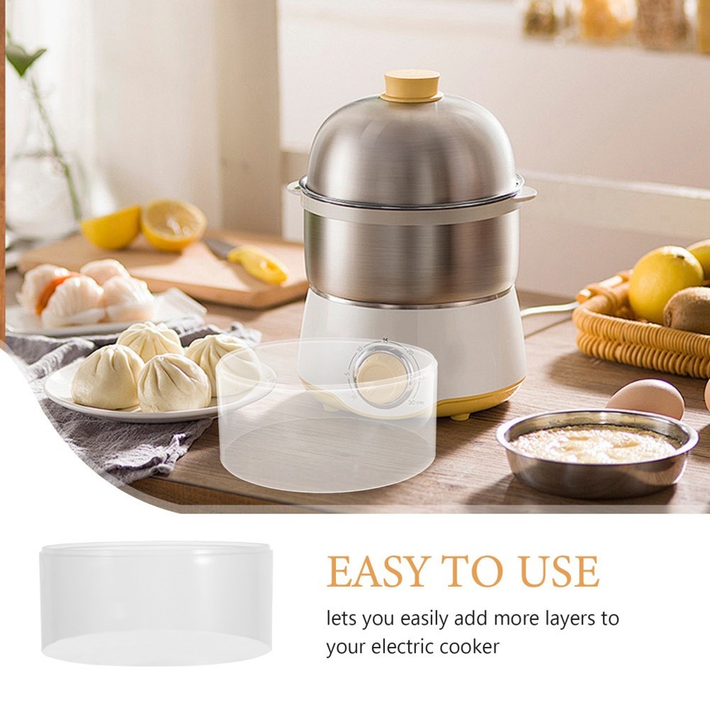 Egg Cooker Plus Layer Ring Steamer Rack Boiler Accessories Stacking