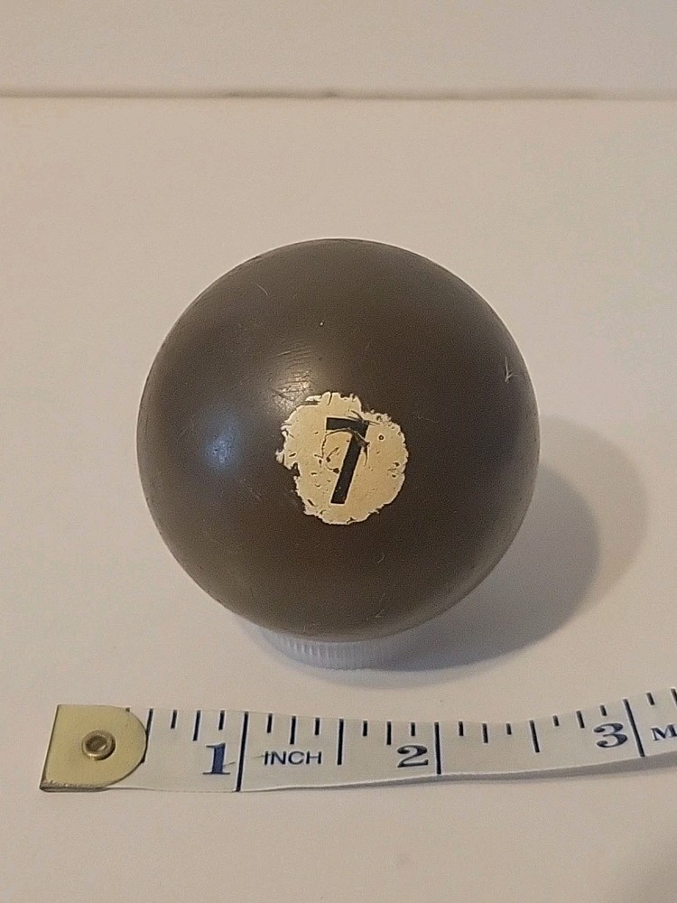 Vintage No. 7 Solid Red Pool Ball Billiard 2" Replacement (D)