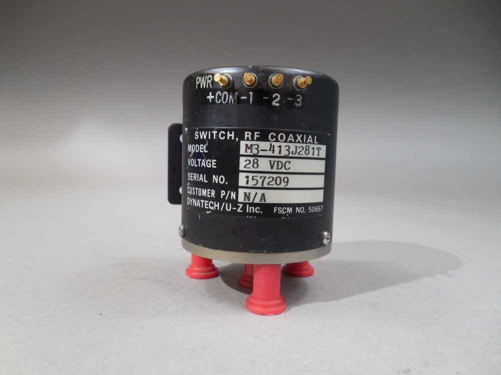 NOS - Dynatech 28V RF Coaxil Switch M3-413J281T