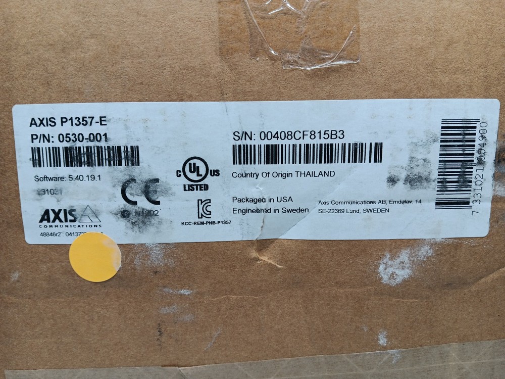 Axis P1357-E 0530-001 Network Camera