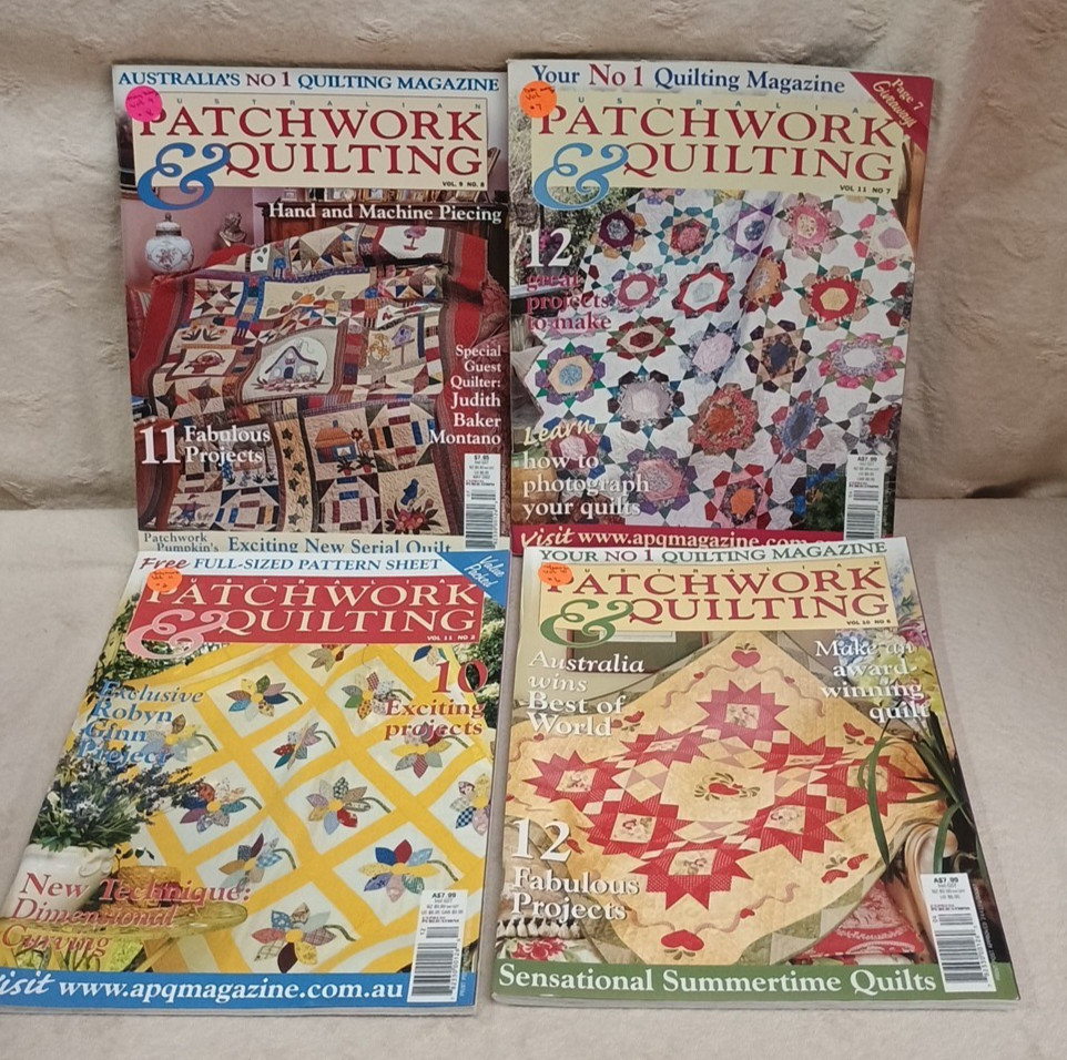 (14) Issues of Australian Patchwork & Quilting 2001-2006