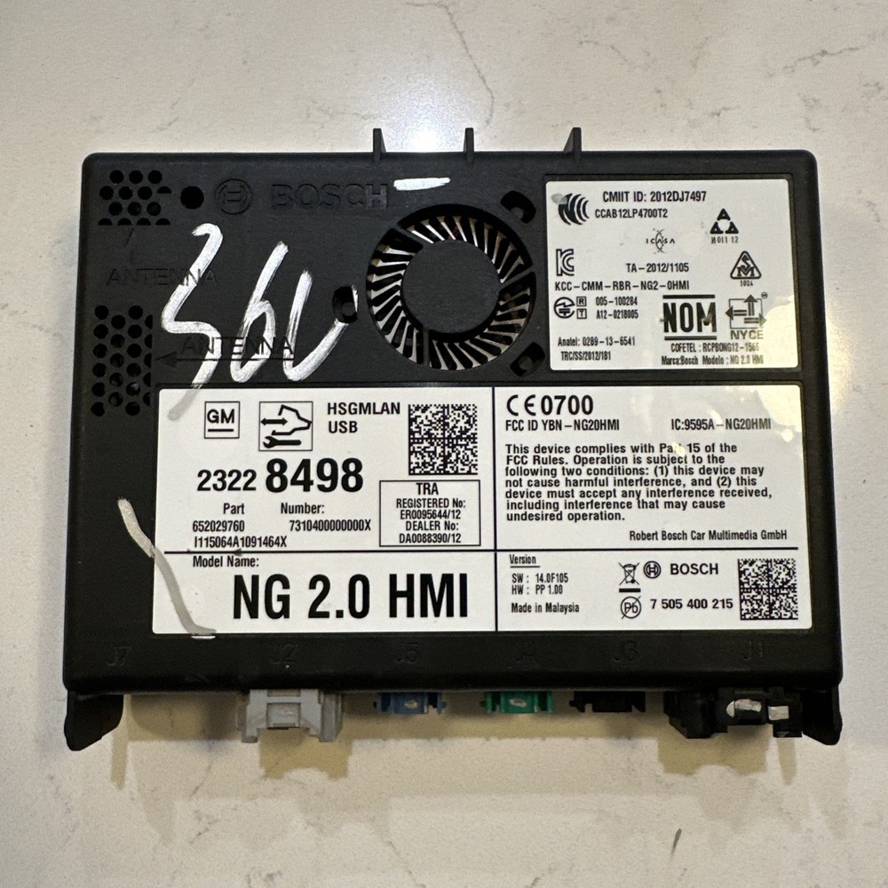 2015-2016 GM HUMAN MACHINE INTERFACE HMI MODULE OEM *UNLOCK EXTRA FEE* 23228498