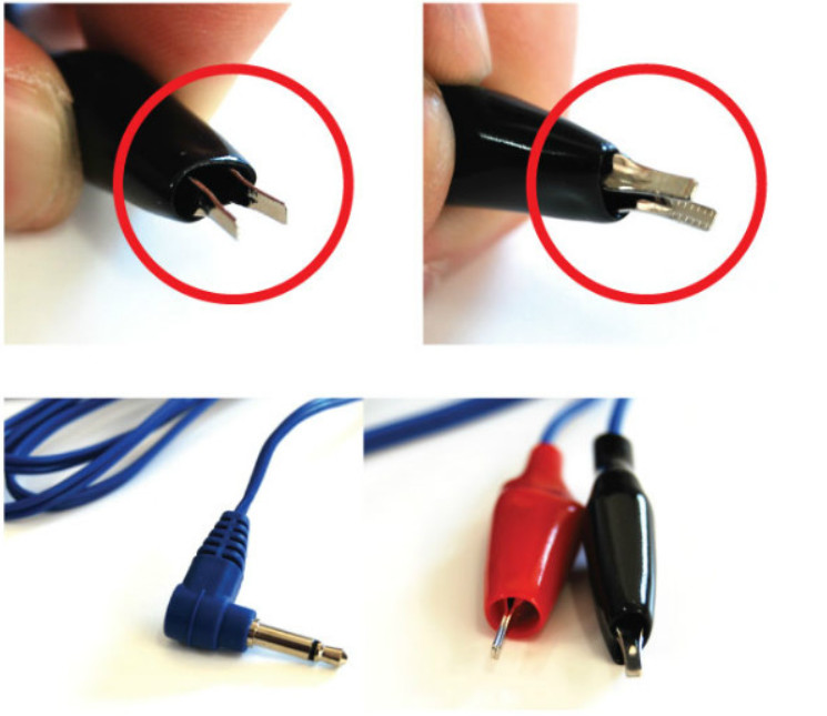 Electric acupuncture machine Flate Clip Wire 6pcs