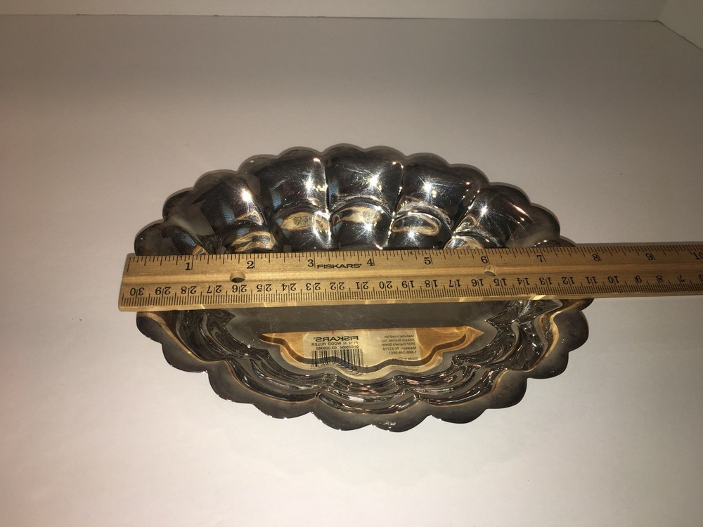 Vintage Oneida Fluted Oval Bon Bon Dish in Original Box