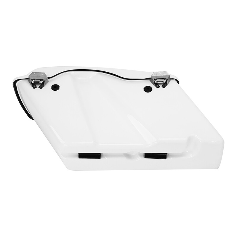 White Hard Saddlebags Chrome Conversion Bracket Fit For Harley Softail 1984-2017