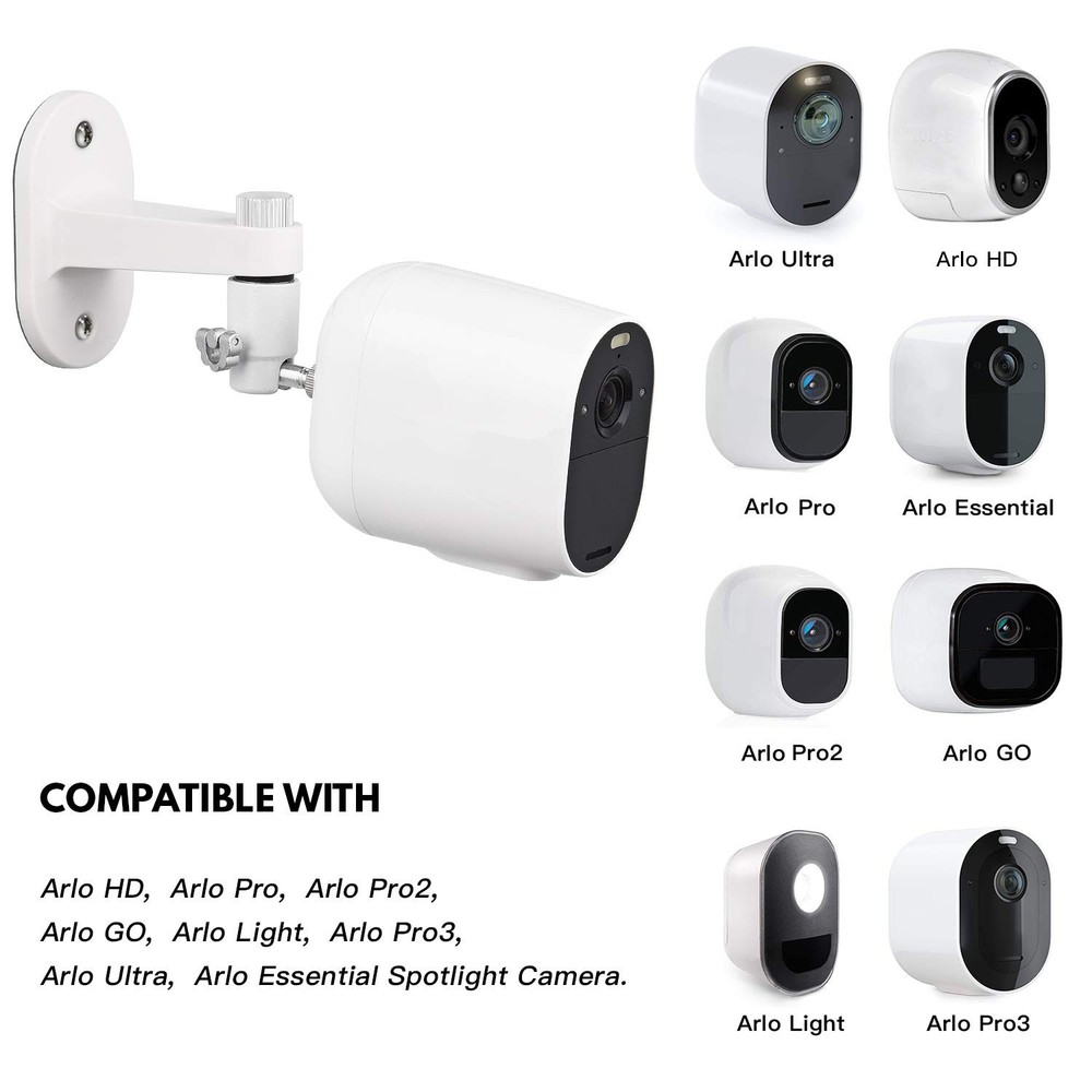 2Pack Security Wall Mount for Arlo White