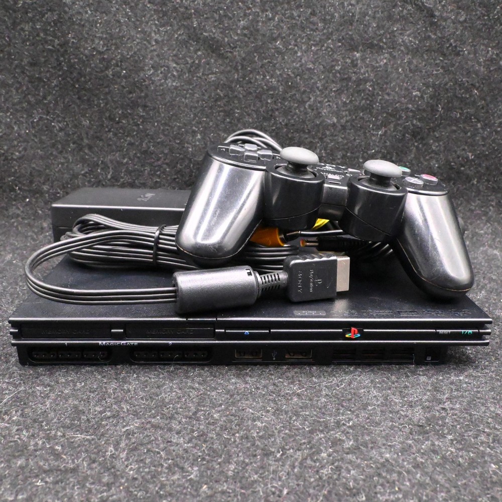 Sony PlayStation 2 Slim SCPH-70012 Console w/ Controller & Cords - Tested