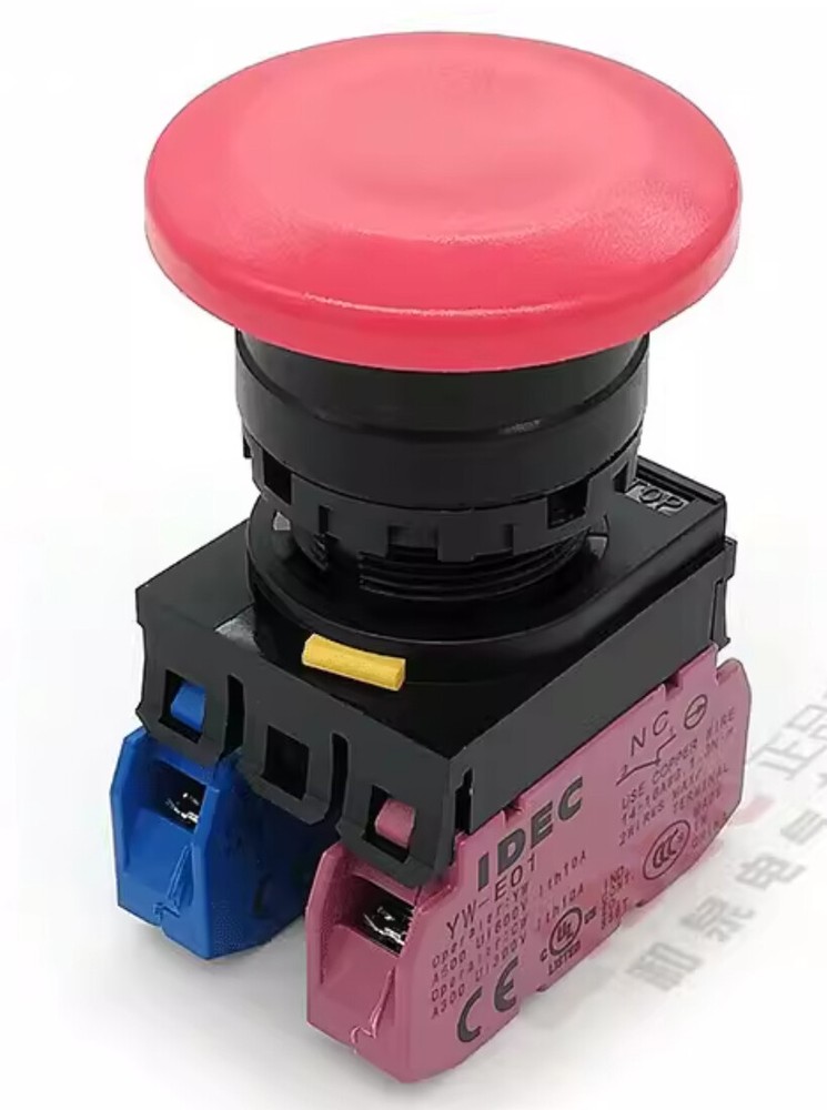 1pcs IDEC Mushroom head Switch button YW1B-M4E11G