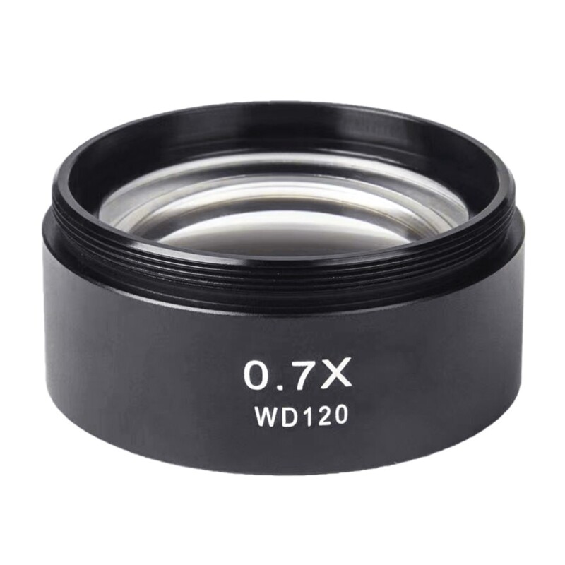 WD120 0.7X Microscope Auxiliary Objective Lens 48mm Thread Microscope Accessory