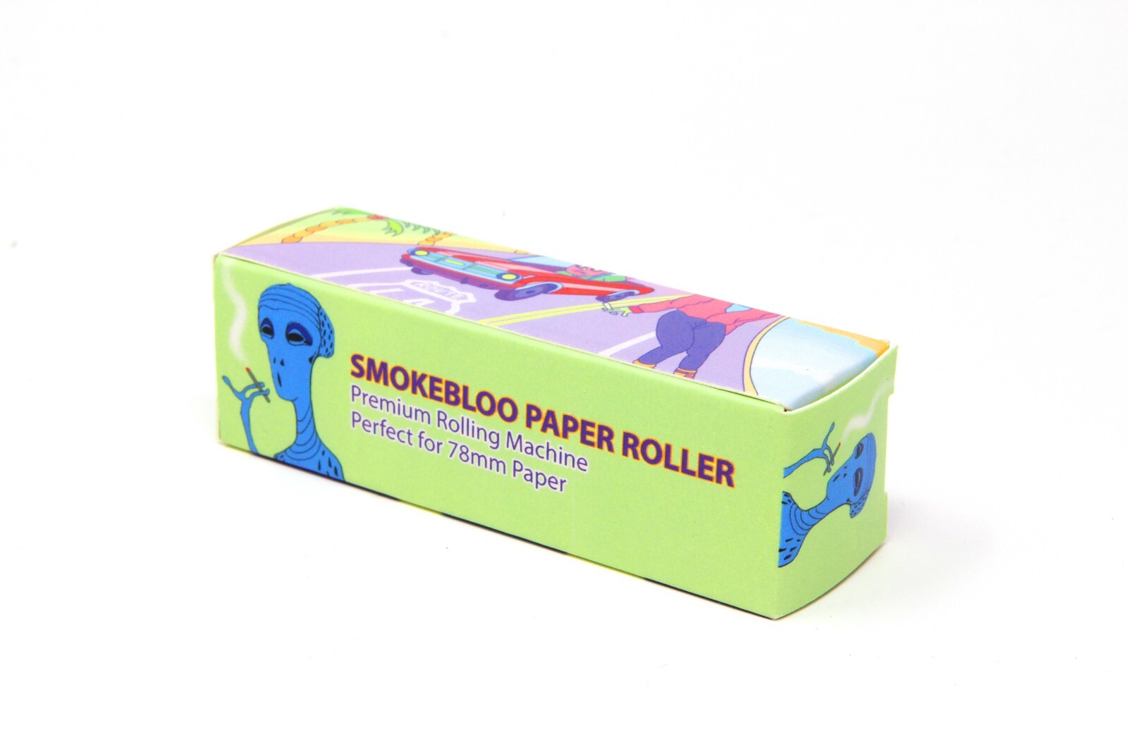 78mm Cigarette Rolling Machine Premium Smoke Bloo Alien by Quik Wikk - 2 Pack