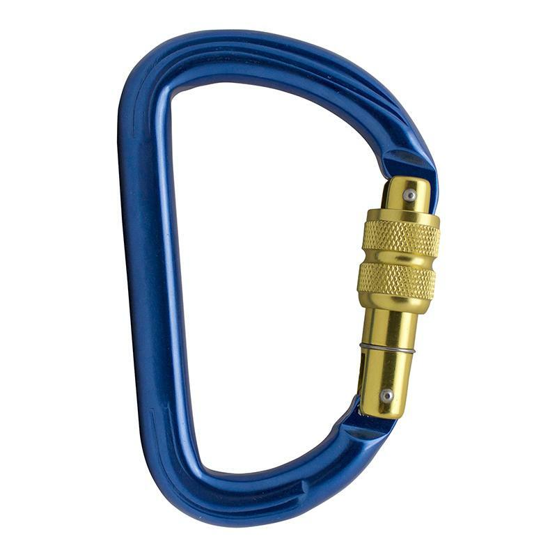 Fusion Spiridon Screw-Locking Gate Carabiner, Blue