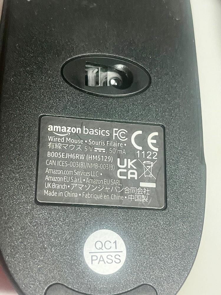 Amazon Basics USB Wired Computer Keyboard (QWERTY) and Mouse Bundle Pack, Black