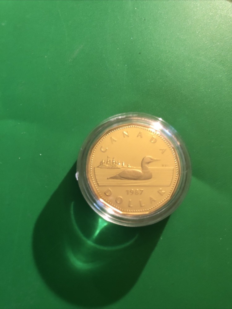 1987 Canadian Loon Proof Dollar