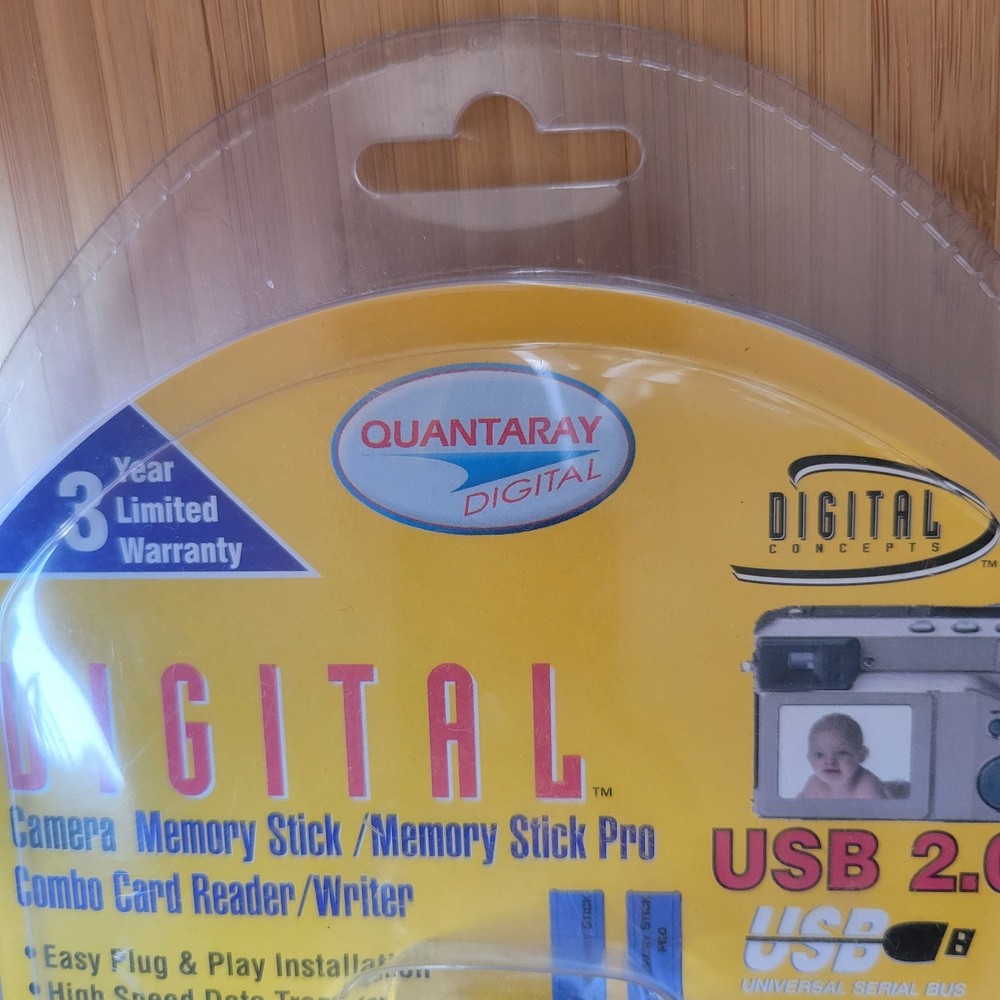 Quantaray USB 2.0 Memory Stick Pro Card Reader Writer New Sealed